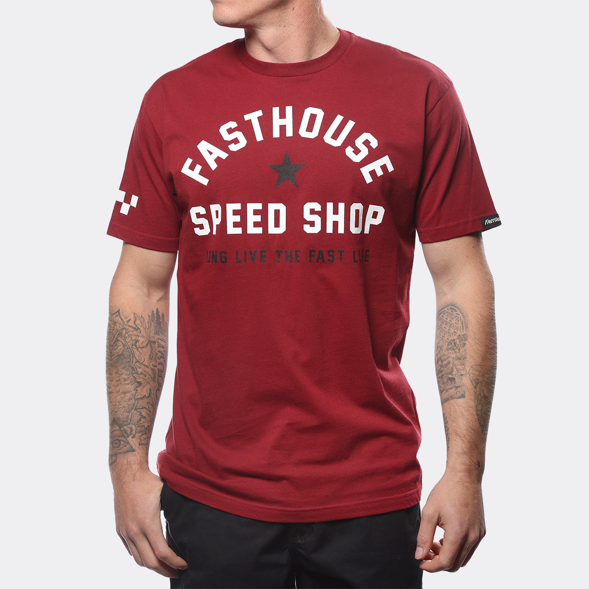 Fasthouse Fast Life Tee - Cardinal
