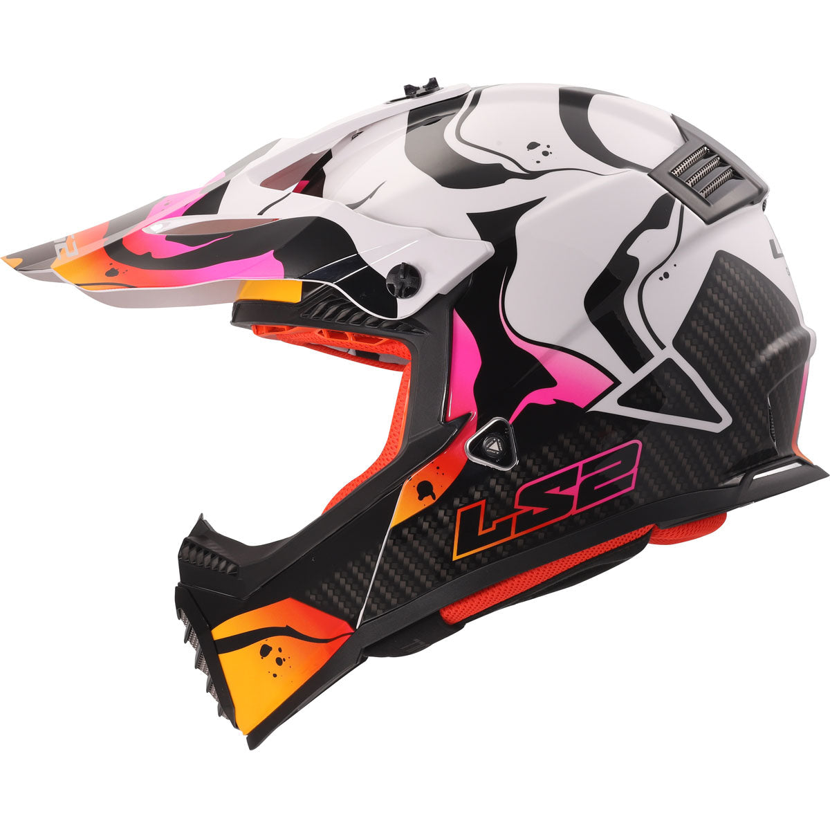 ls2 fast helmet LS2 Gate Youth Wash Helmet Gloss Red/Blue/Purple / Large