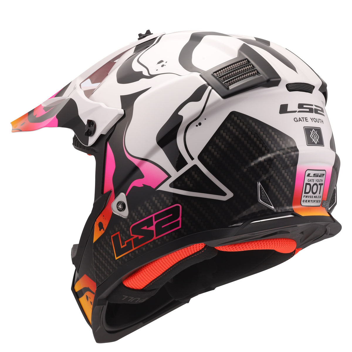 LS2 Gate Youth Wash Helmet Gloss Red/Blue/Purple / Large LS2 Gate Youth Wash Helmet Gloss Red/Blue/Purple / Large