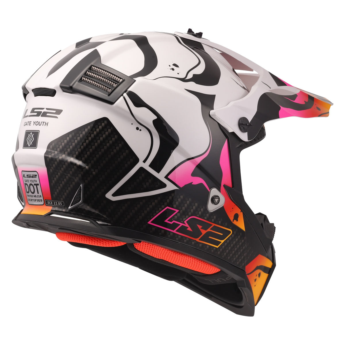 ls2 graphic helmets by year LS2 Gate Youth Wash Helmet Gloss Red/Blue/Purple / Large
