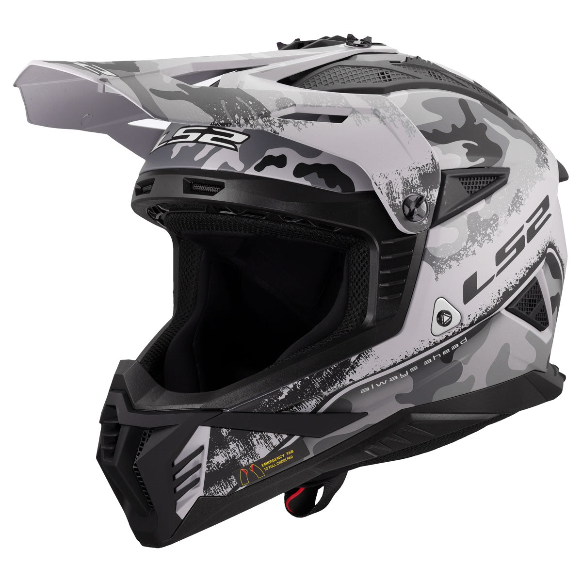 LS2 Gate II Carbine Helmet - Gloss Gray/Black