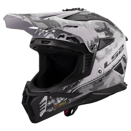LS2 Gate II Carbine Helmet - Gloss Gray/Black