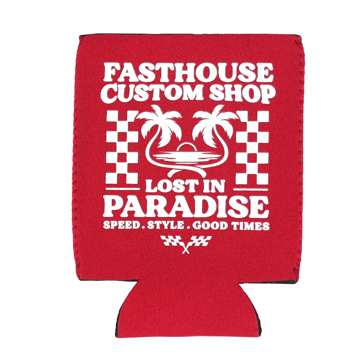 Fasthouse Getaway Koozie -Red