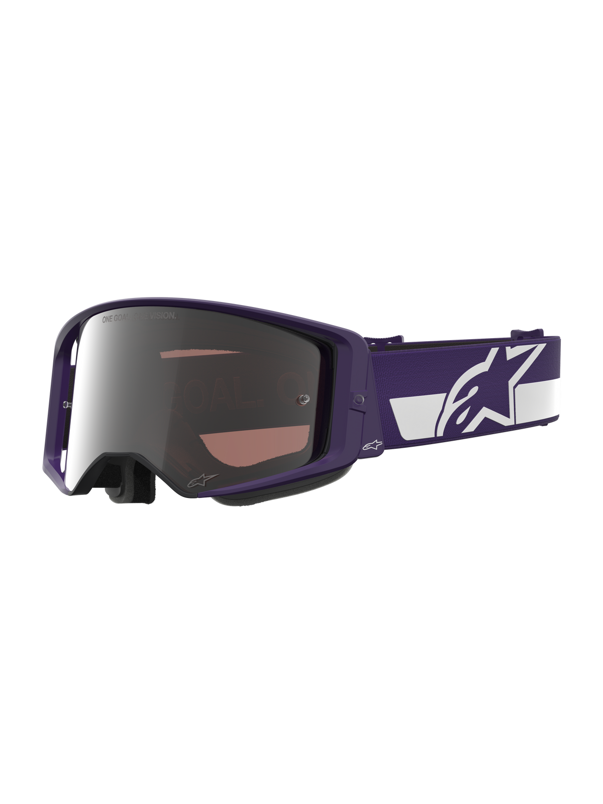 Alpinestars Limited Edition HUNTA 96 XXV Supertech Vision Goggles - Purple/White/Mirror Silver