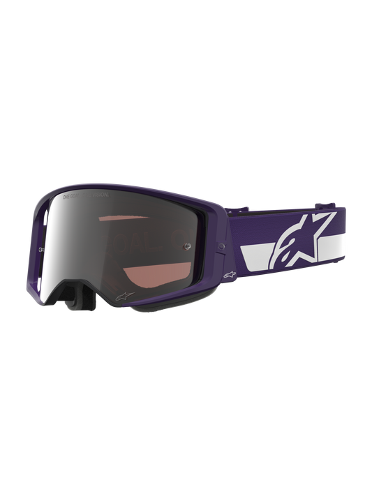 Alpinestars Limited Edition HUNTA 96 XXV Supertech Vision Goggles - Purple/White/Mirror Silver