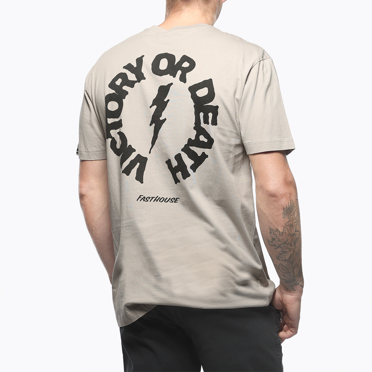 Fasthouse Hail Mary Tee - Light Grey