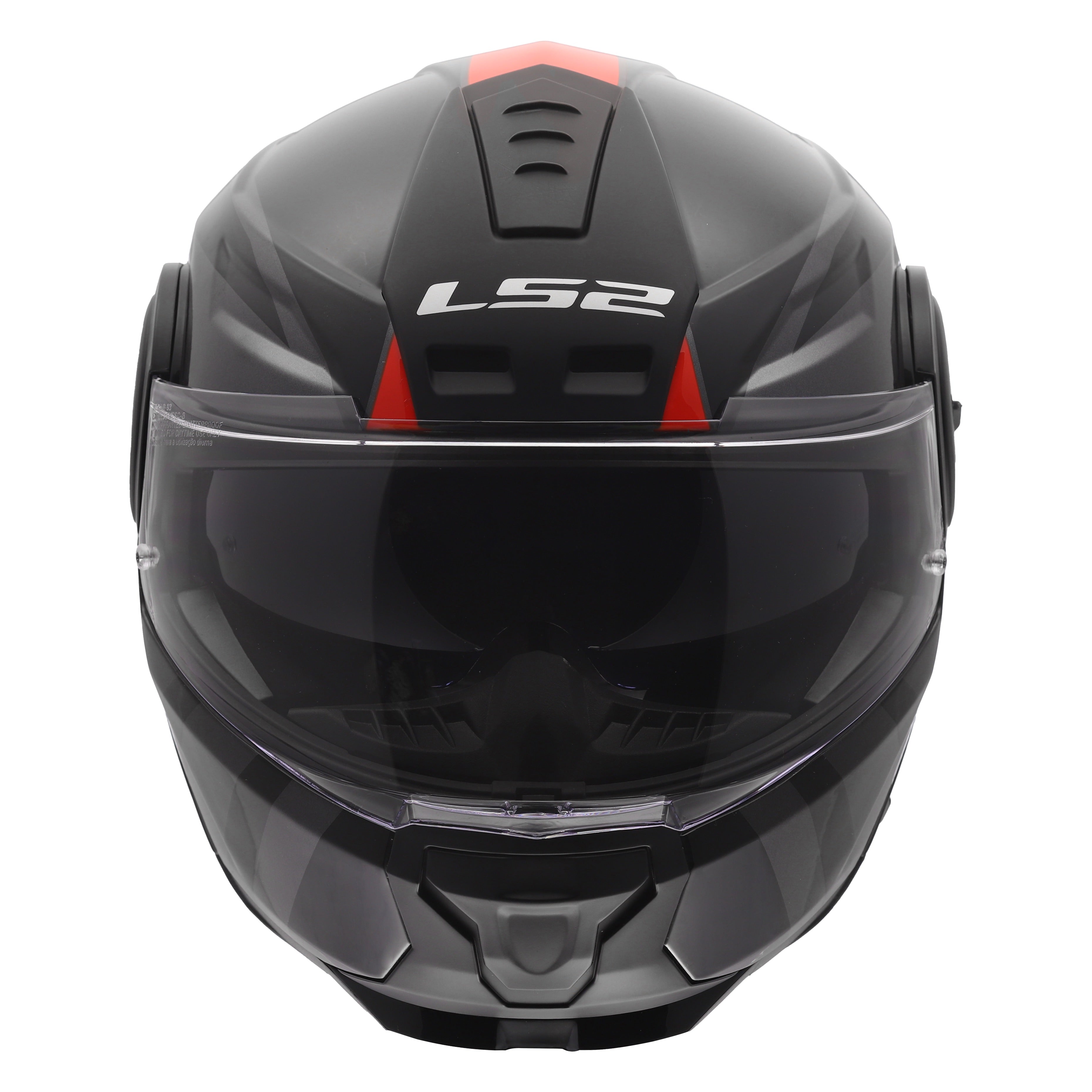 LS2 Horizon II Hamr Modular Helmet Gloss Black Titanium Red