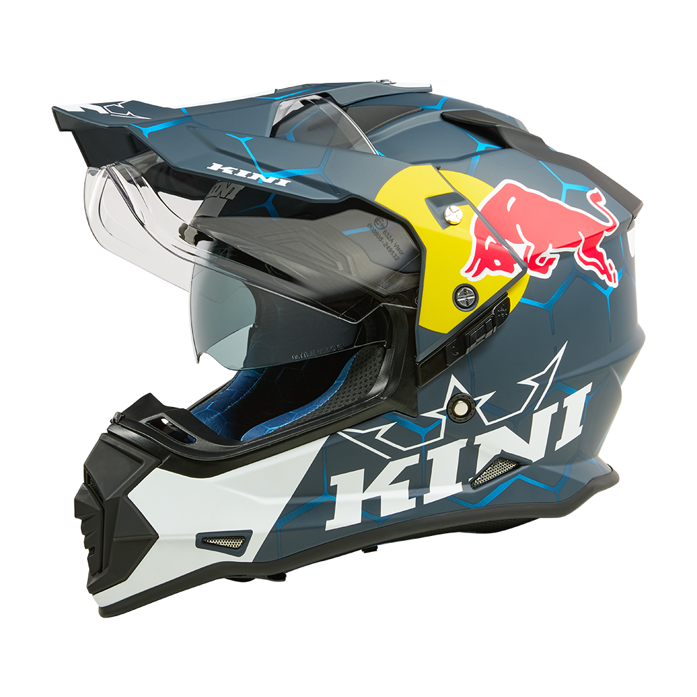 美品 KINI Red Bullオフロードヘルメット(ゴーグル付き) O'Neal ADV Kini Red Bull 1.0 Helmet– ExtremeSupply.com