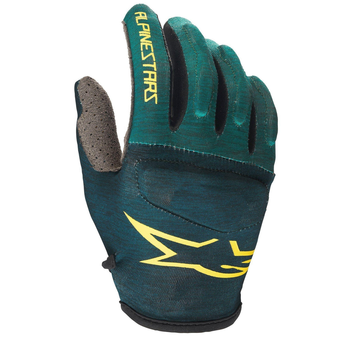 Alpinestars Youth Racer Gloves - Atlantic/Emerald/Celery