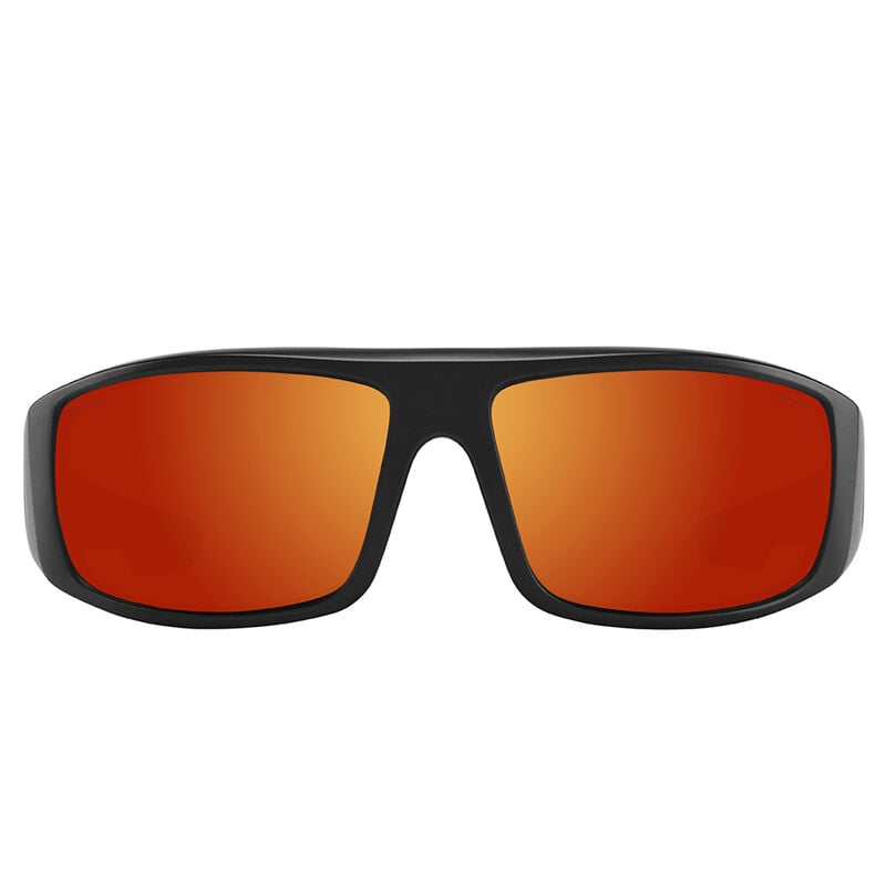 Spy Logan Polarized Sunglasses - ANSI RX Matte Black/Happy Boost Polar Orange Mirror