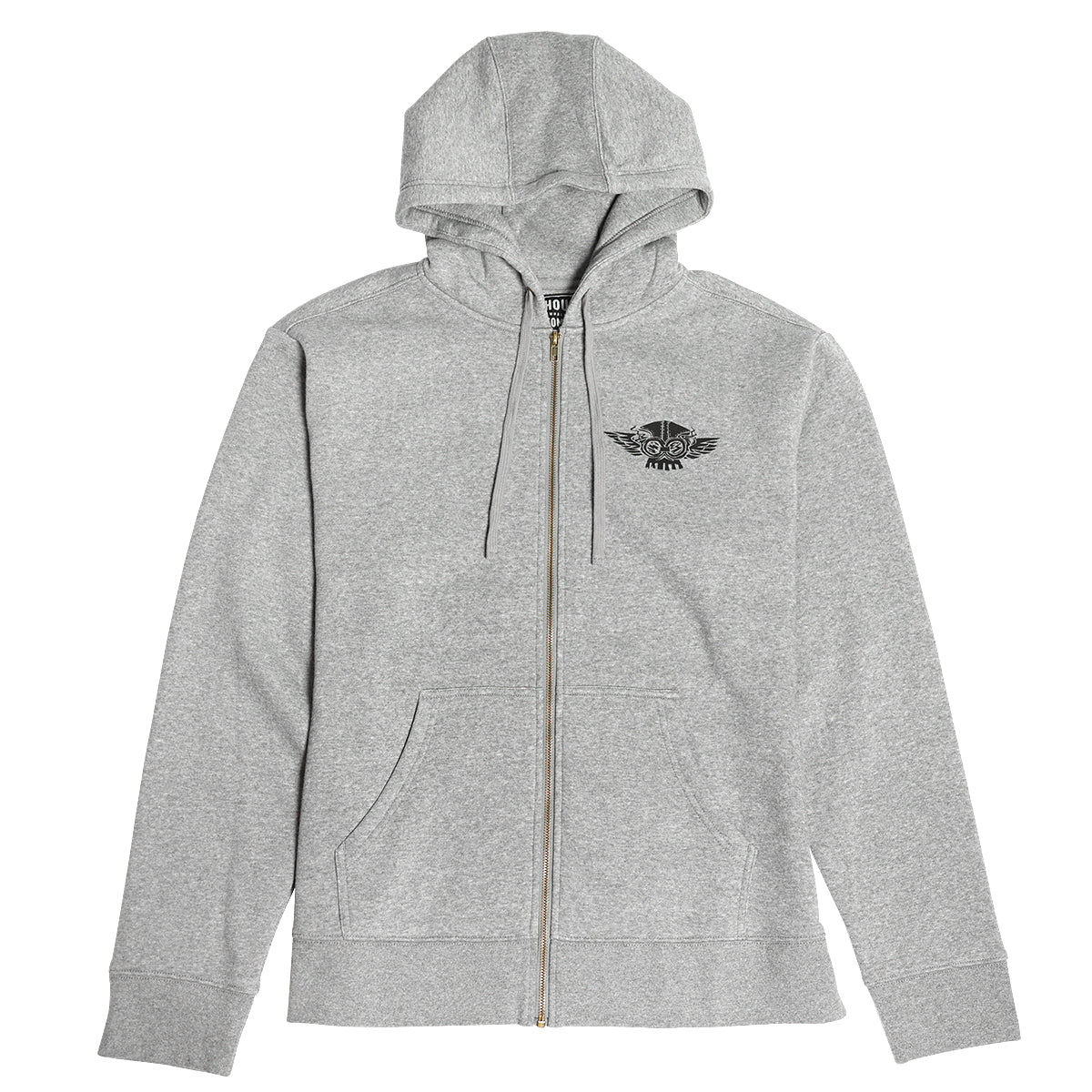 Fasthouse Lov Of It Hooded Zip Fleece Grey