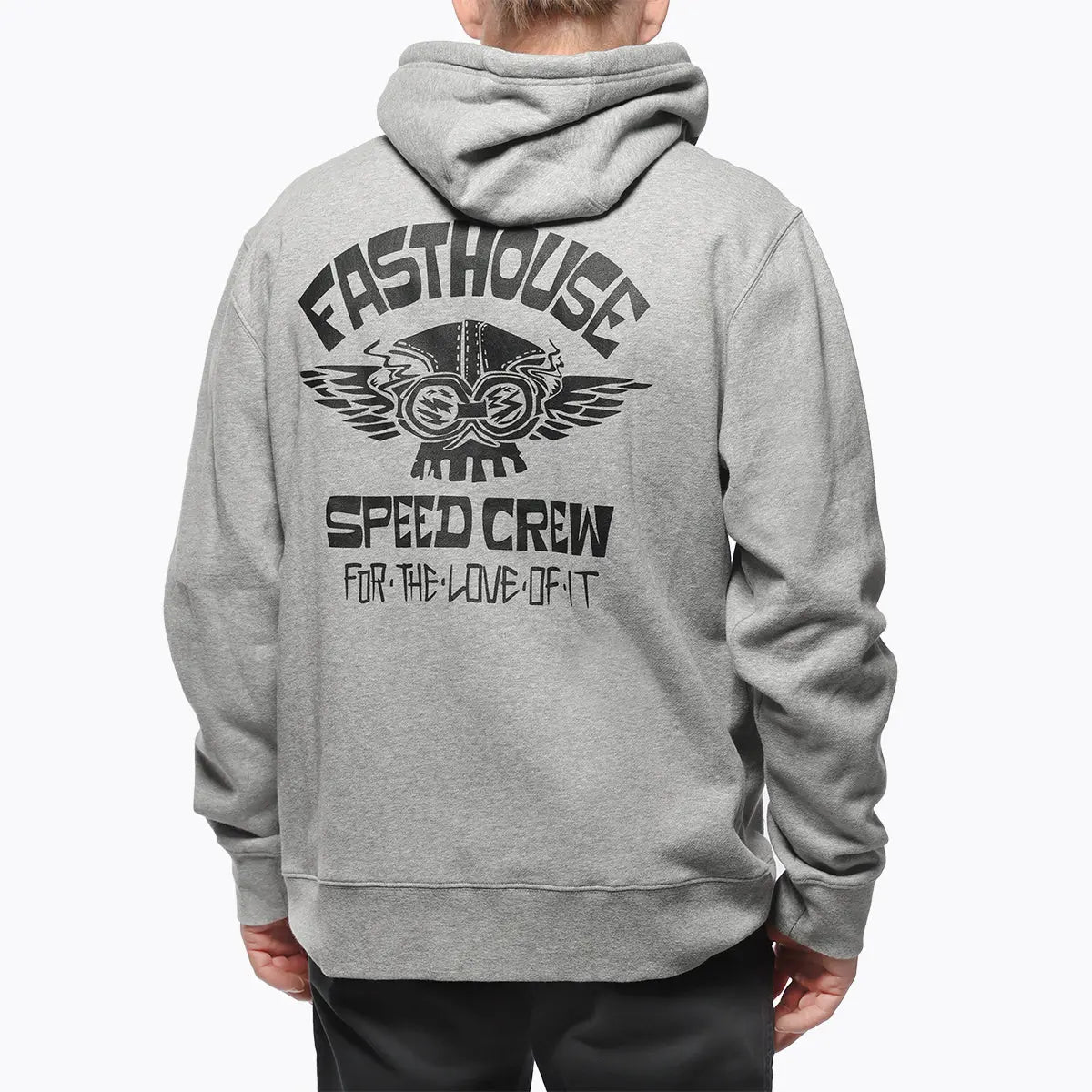 Fasthouse Love Of It Hooded Zip Fleece - Grey