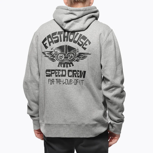 Fasthouse Love Of It Hooded Zip Fleece - Grey