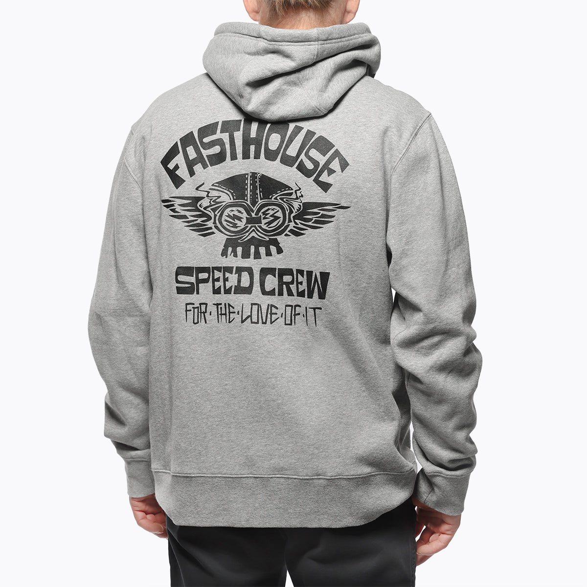 Fasthouse Love Of It Hooded Zip Fleece - Grey