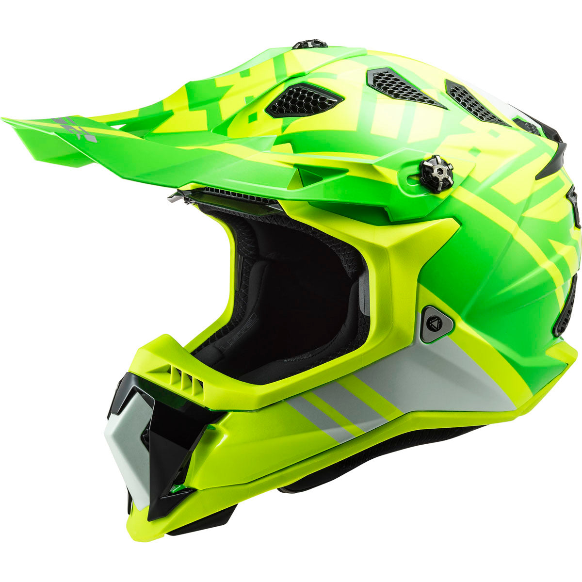 LS2 Subverter EVO Gammax Helmet CLOSEOUT - Gloss Hi-Viz Yellow/Green