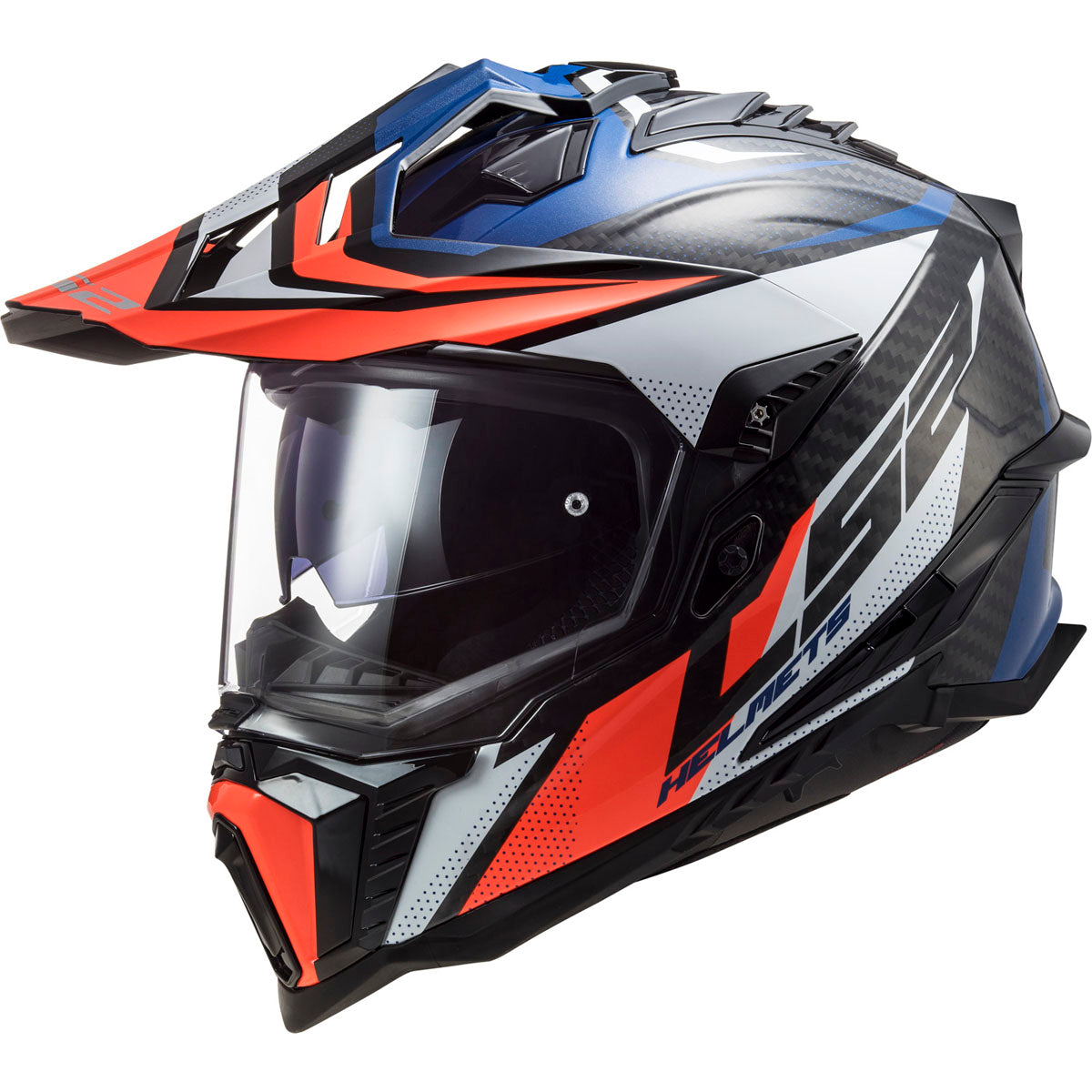 LS2 Explorer C Focus Helmet CLOSEOUT - Blue/White/Red