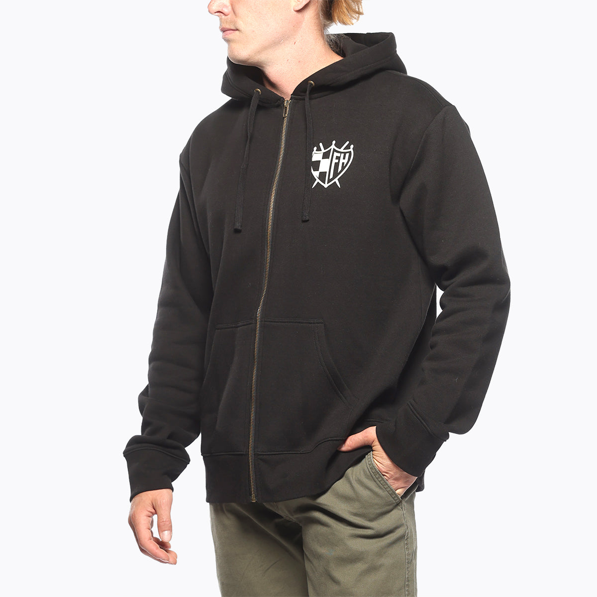 Fasthouse Mod Hoodie Zipup Fleece Black