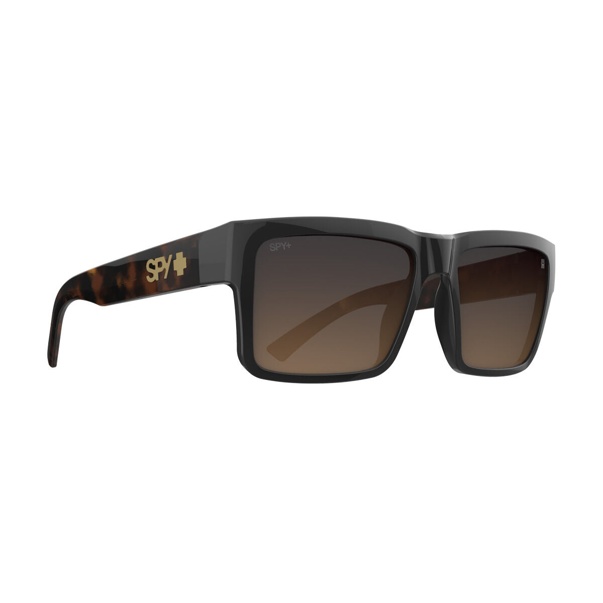Spy Montana Sunglasses - Black Honey Tort/Happy Dark Brown Fade