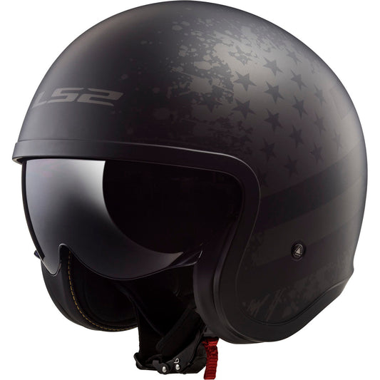LS2 Spitfire Black Flag Helmet - Matte Black