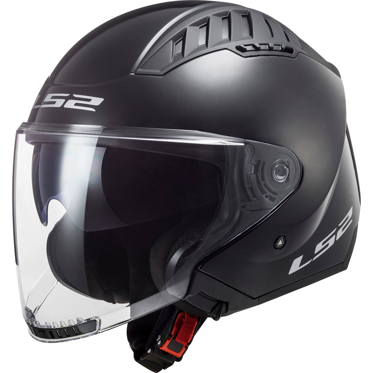 LS2 Copter Solid Helmet - Gloss Black