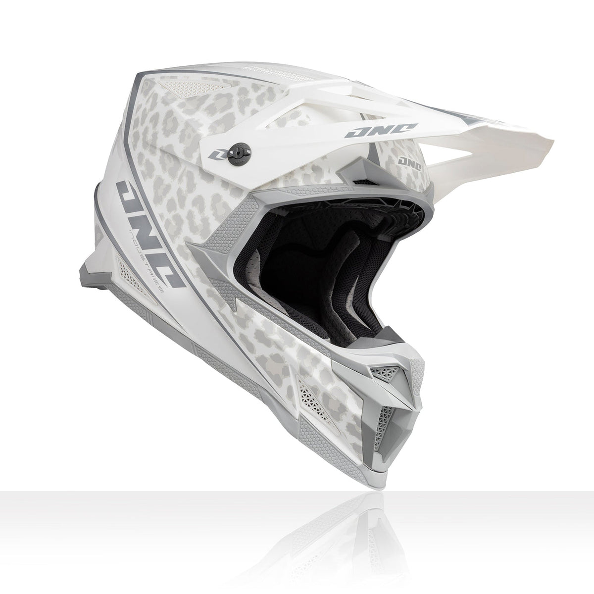 One Industries X297 Helmet - Snow Leopard - White/Gray