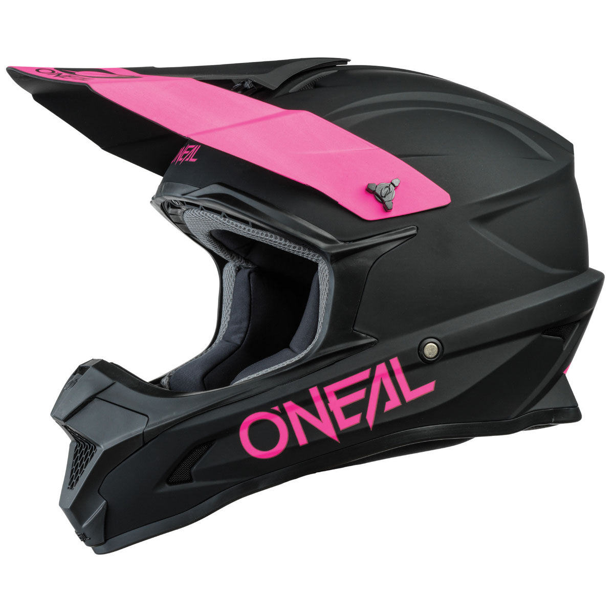 O'Neal 1 Series Helmet - Solid Black/Pink