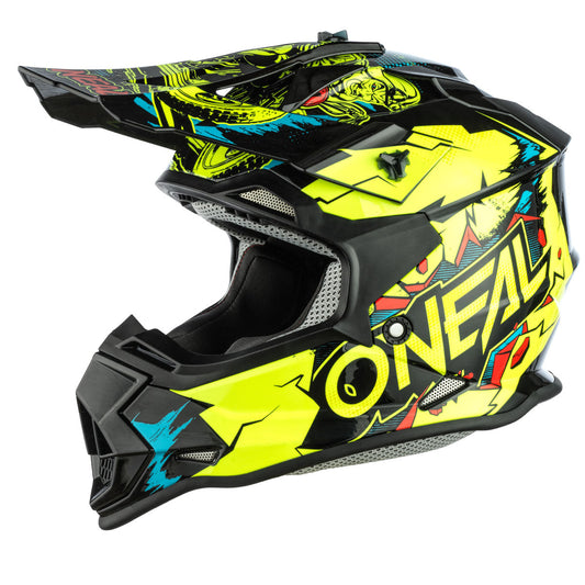 O'Neal Youth 2 Series Villain Helmet - Neon Yellow