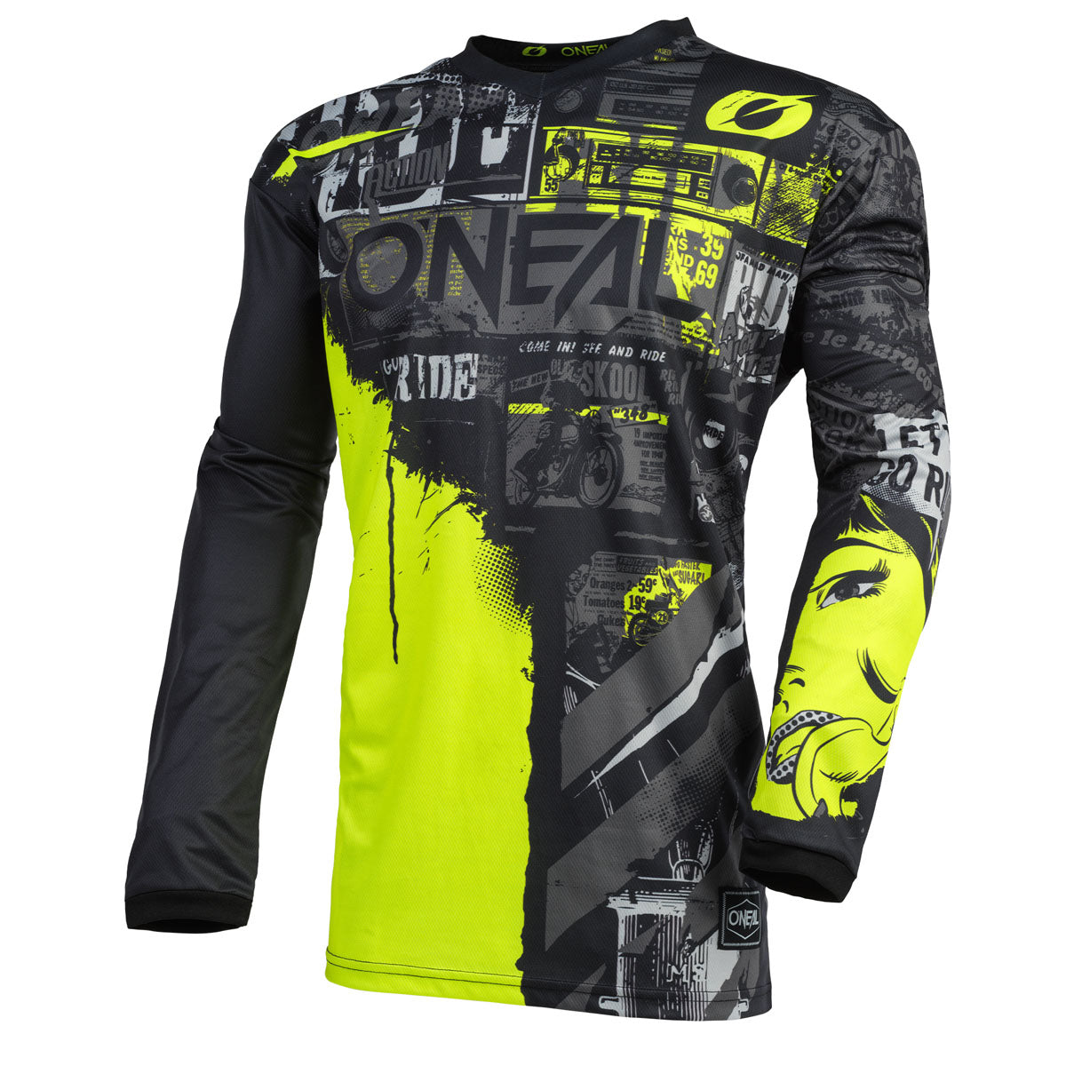 O'Neal Element Ride Jersey (CLOSEOUT) - Black/Neon