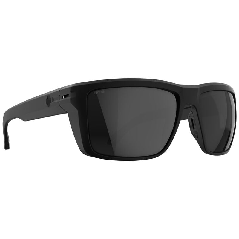 Spy Overhaul Xl Polarized Sunglasses - ANSI Soft Matte Black/Happy Boost Polar Black Mirror
