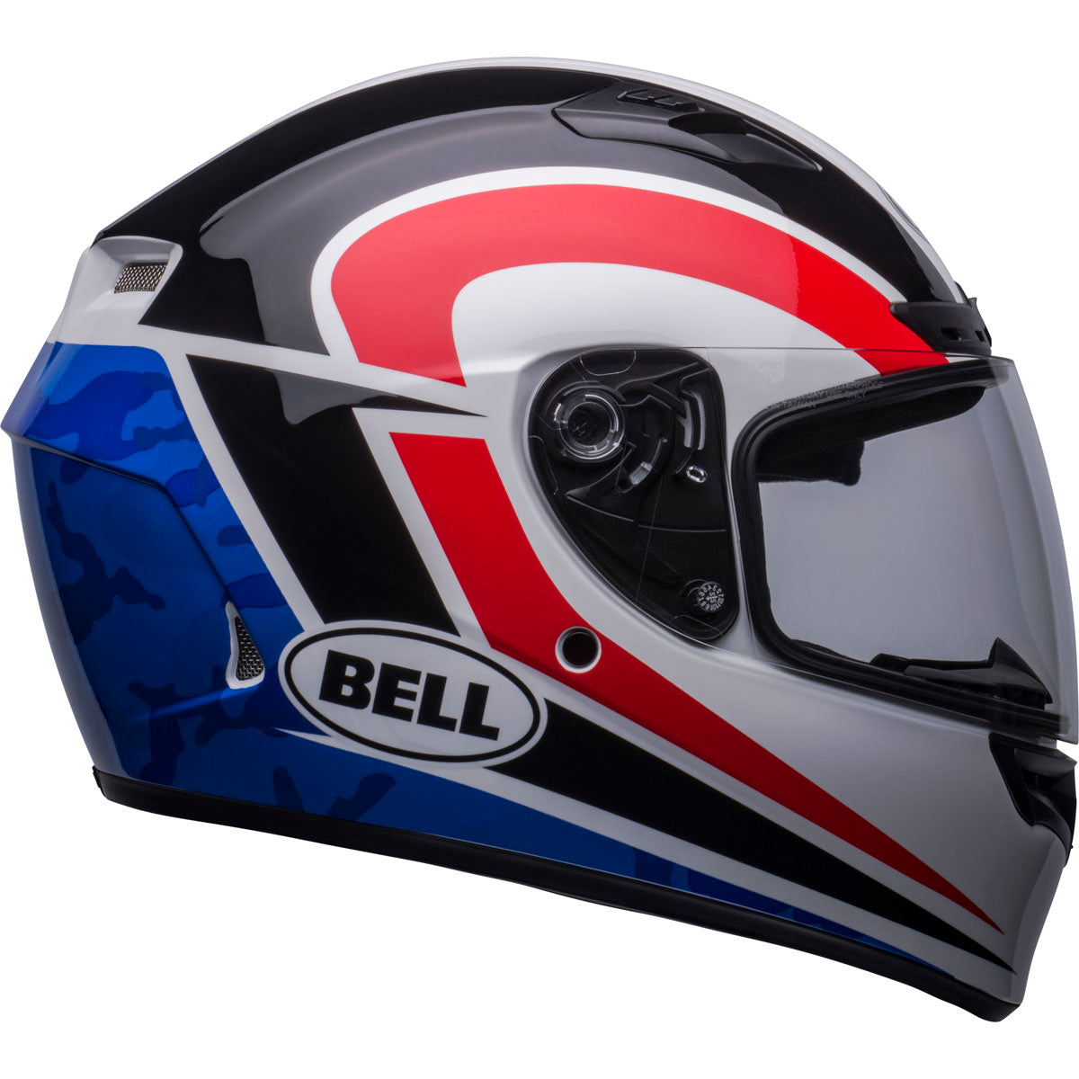 Bell Qualifier DLX Mips Blitz Helmet CLOSEOUT - Gloss White/Blue Camo