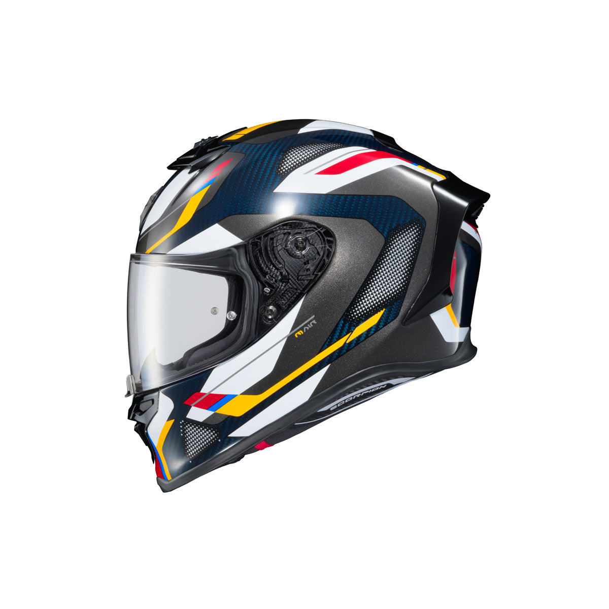 Scorpion EXO-R1 Air Carbon Hyperbolic Helmet - Blue/White/Red