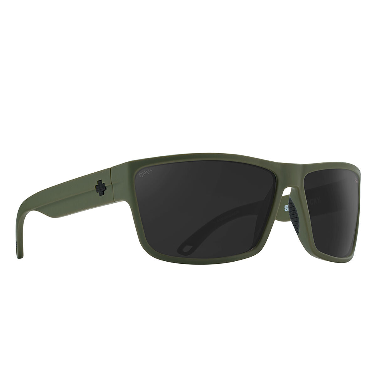 Spy Rocky Sunglasses - Matte Army Green/Happy Gray