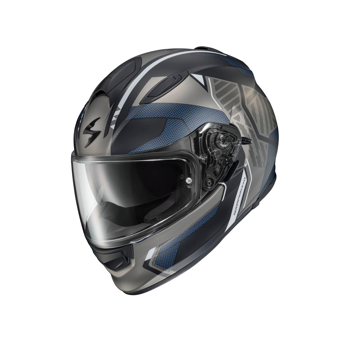 Scorpion EXO Ryzer Full Face Helmet Switch Blue/Hi Viz / 2XL Scorpion EXO Ryzer Full Face Helmet Switch Blue/Hi Viz / 2XL
