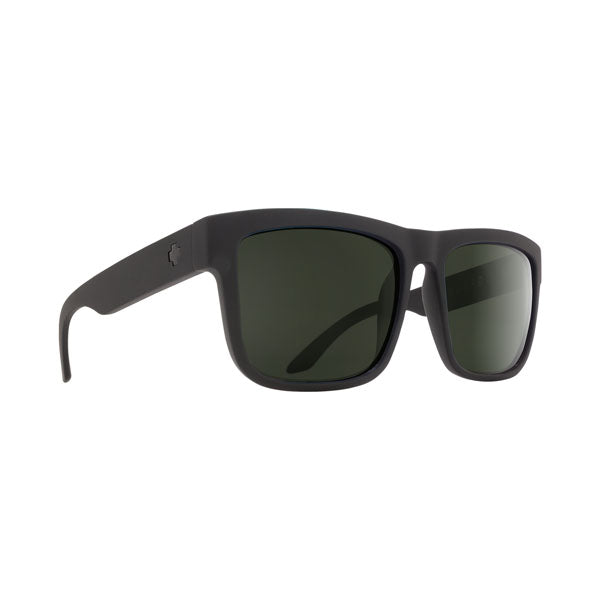Spy Discord Sunglasses - SOSI Matte Black/HD Plus Gray Green