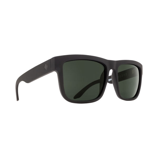 Spy Discord Polarized Sunglasses - Soft Matte Black/HD Plus Gray Green Polarized