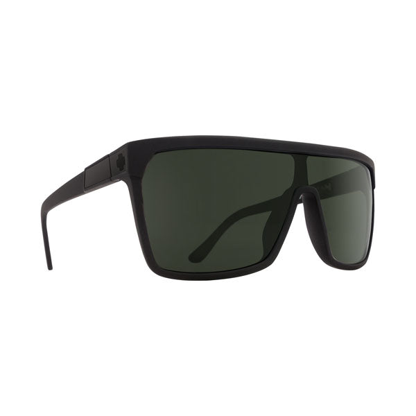 Spy Flynn Sunglasses - Soft Matte Black/HD Plus Gray Green