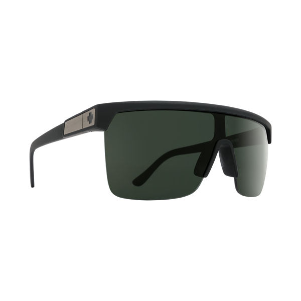 Spy Flynn Sunglasses - 5050 Soft Matte Black/HD Plus Gray Green