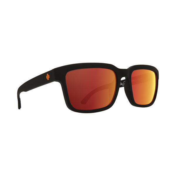 Spy Helm 2 Sunglasses CLOSEOUT - Dale Jr Matte Black/HD Plus Gray Orange Mirror