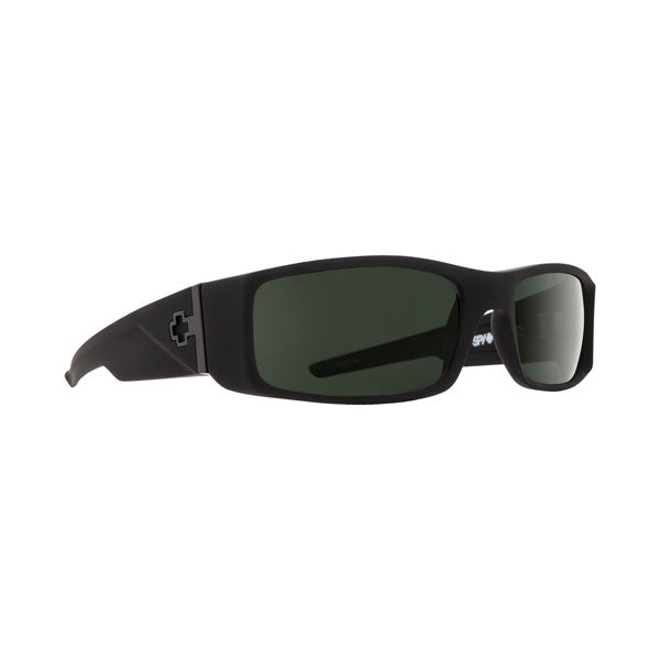 Spy Hielo Sunglasses - Soft Matte Black/Happy Grey Green