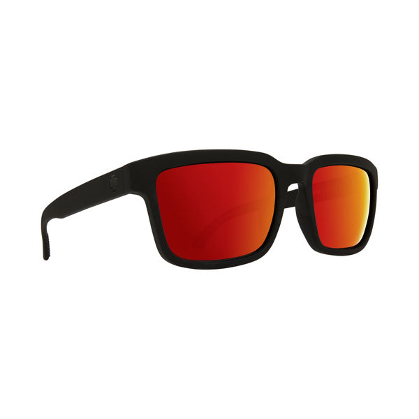 Spy Helm 2 Sunglasses CLOSEOUT - Matte Black/Happy Gray Green w Red Spectra