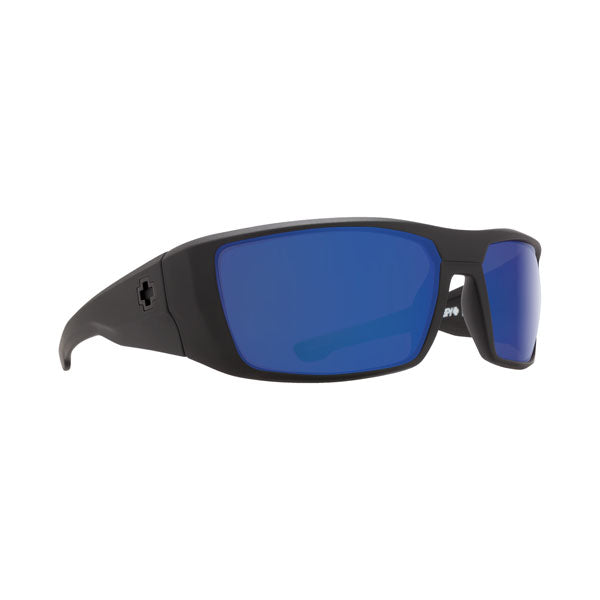 Spy Dirk Polarized Sunglasses - Matte Black/HD Plus Bronze Polarized Blue Mirror