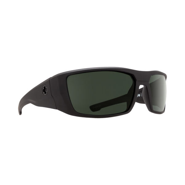 Spy Dirk Polarized Sunglasses - Soft Matte Black/HD Plus Gray Green Polarized