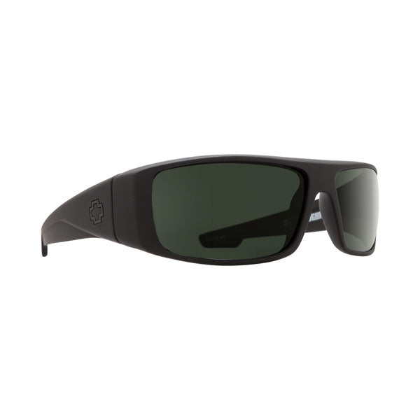 Spy Logan Polarized Sunglasses - Soft Matte Black/HD Plus Gray Green Polarized