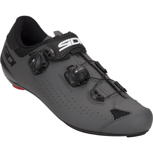 Sidi Genius 10 MEGA Road Bicycle Shoes CLOSEOUT - Black/Grey