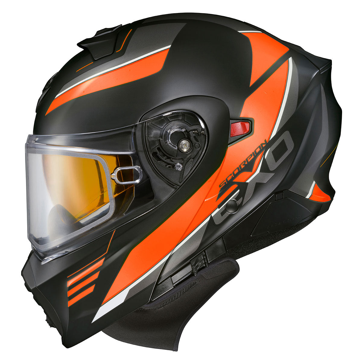 Scorpion EXO-GT930 Cold Weather Snow Helmet - Dual Pane Shield CLOSEOUT - Modulus Orange
