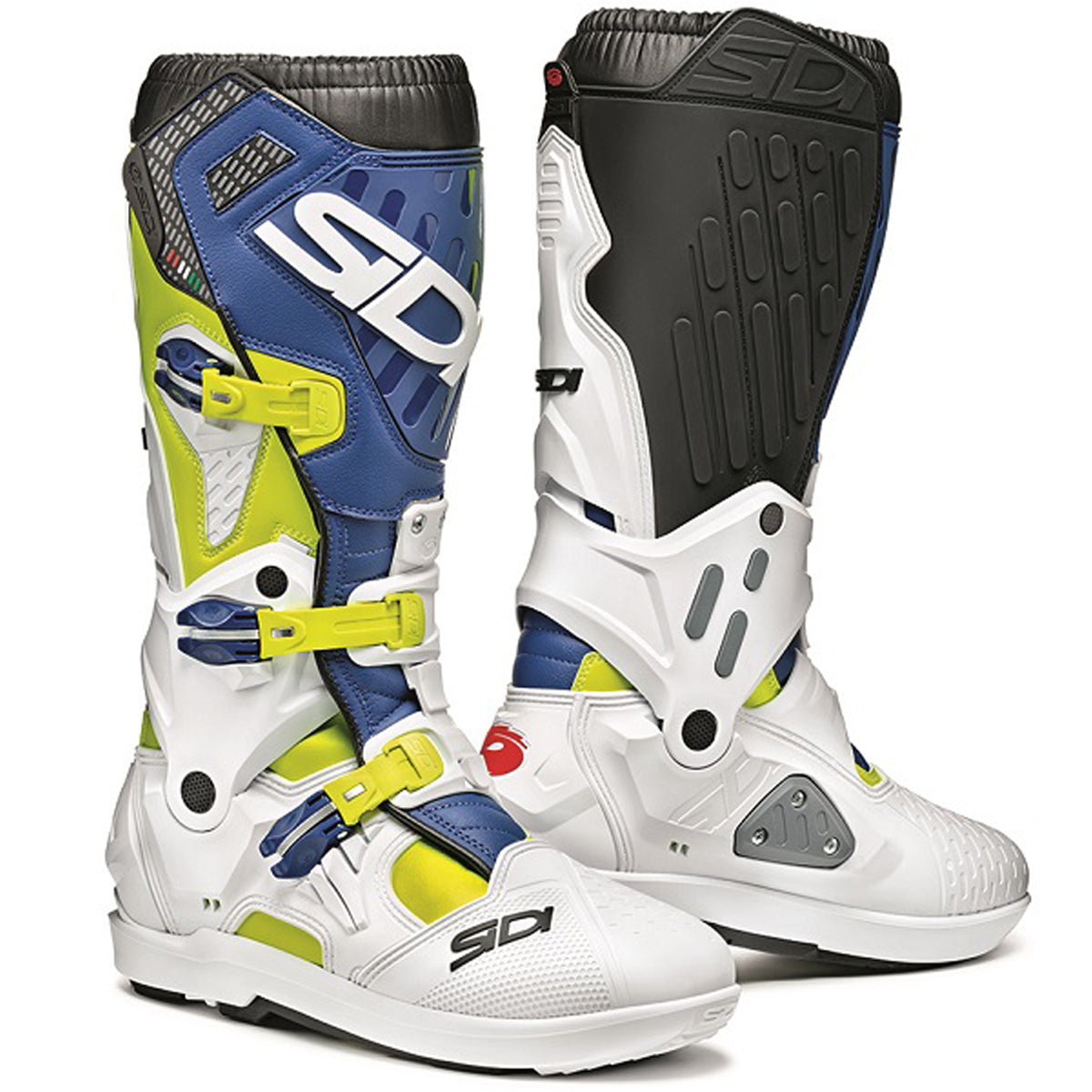 Sidi Atojo SRS Boots - Yellow Fluo/White/Navy