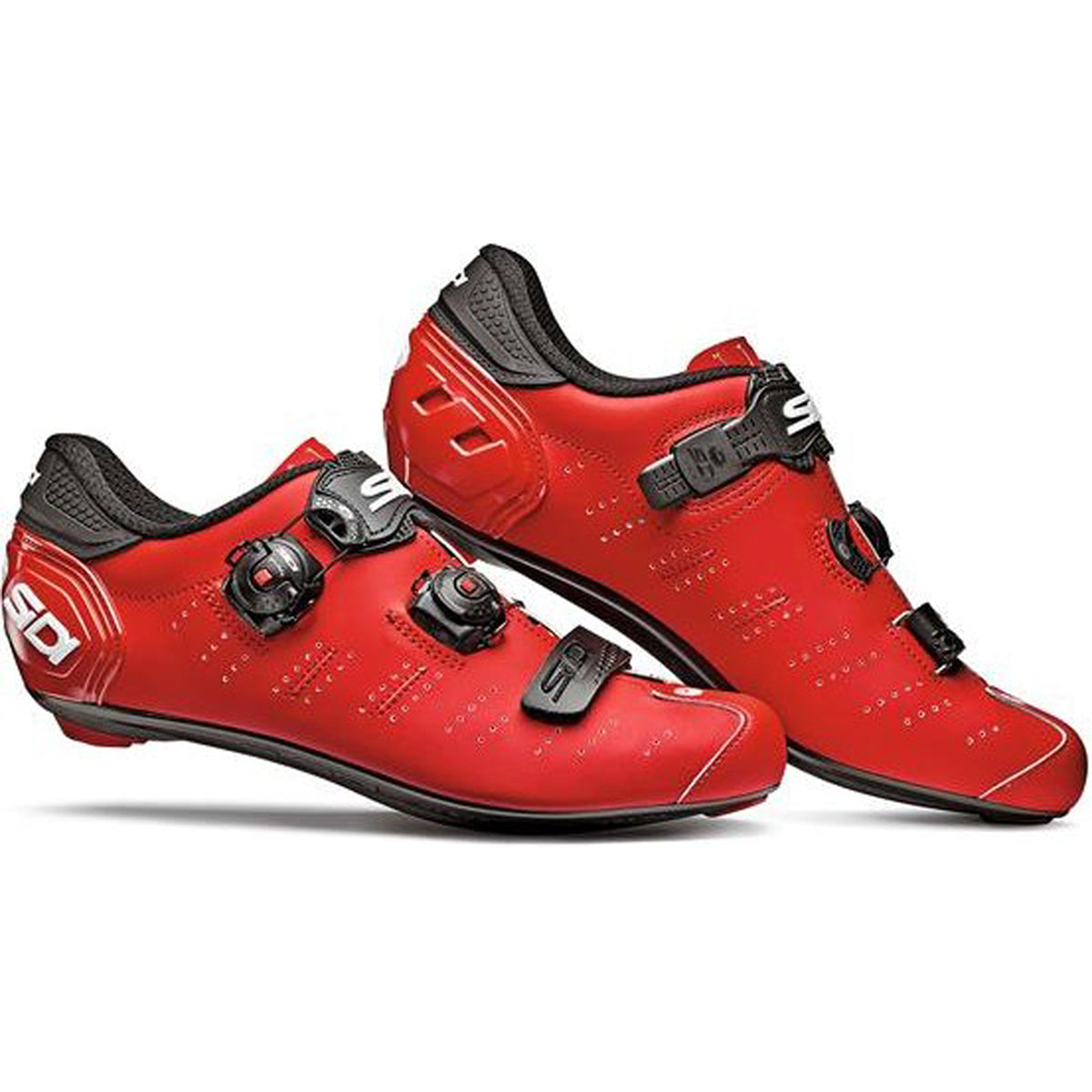 Sidi Ergo 5 Road Bicycle Shoes CLOSEOUT - Matte Red/Black