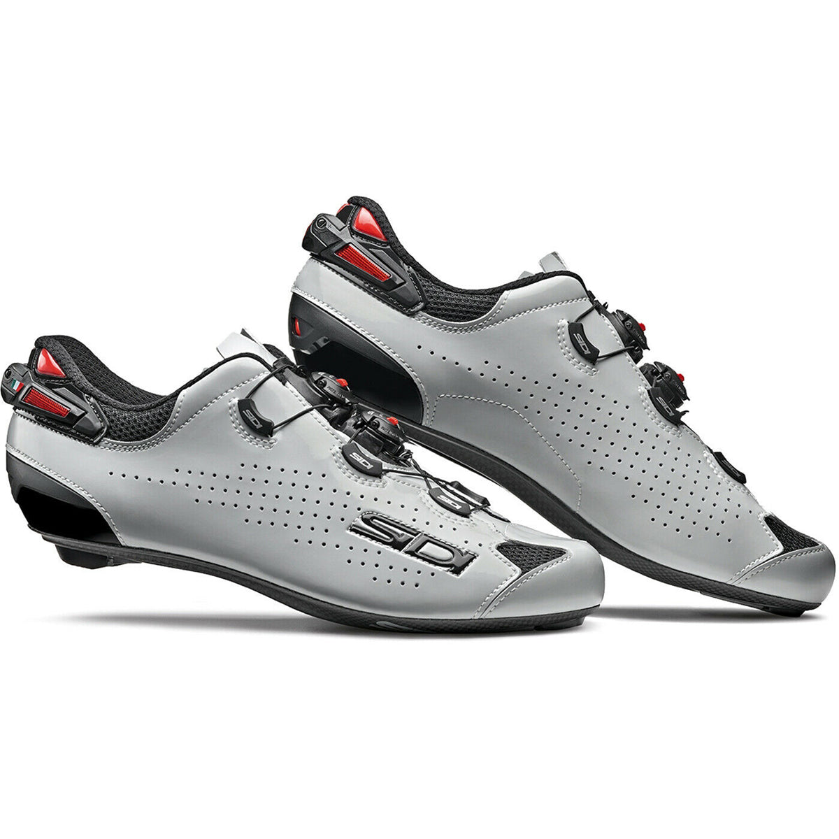 Sidi Shot 2 Road Bicycle Shoes CLOSEOUT - Black/Shiny Gray