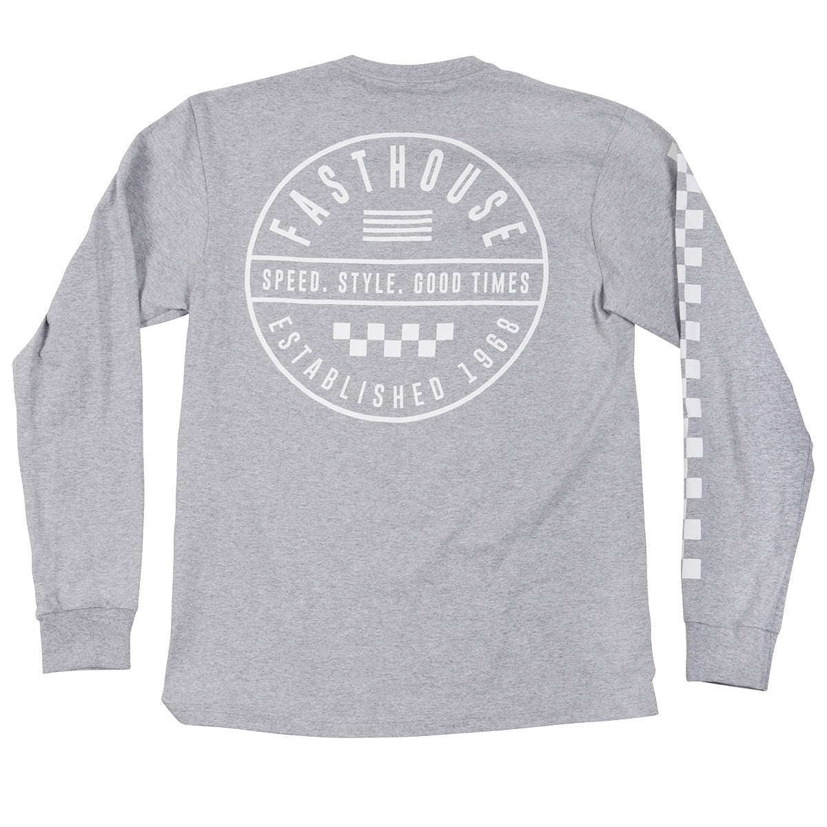 Fasthouse Statement Long Sleeve Tee - Heather Gray