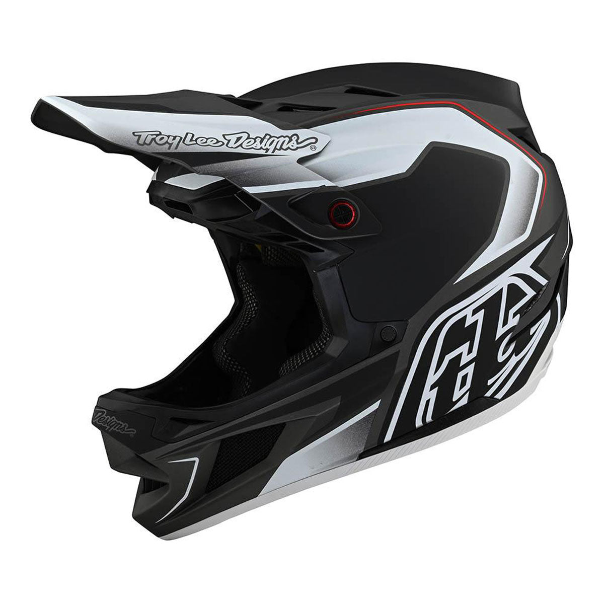Troy Lee Designs D4 Composite Helmet w/ MIPS (CLOSEOUT) - Exile Black